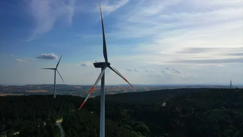 Energy-generating wind roses Stock Footage 148529626