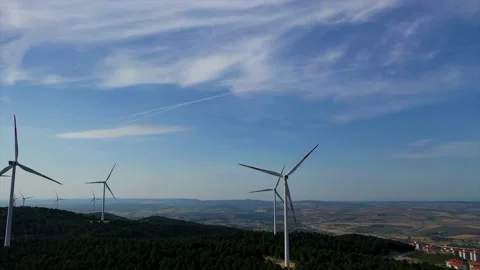 Energy-generating wind roses Stock Footage 148529977
