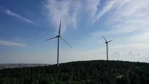 Energy-generating wind roses Stock Footage 148530645