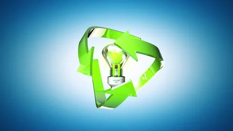 Energy Green Bulb Stock Footage 290089635
