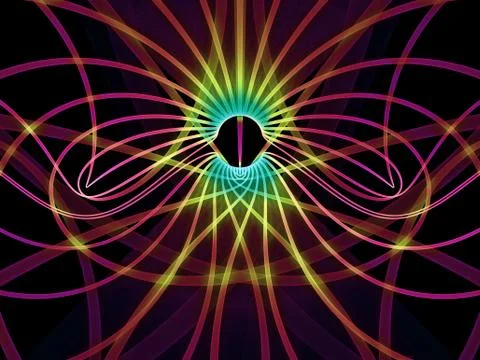 Energy of Grid Lines Stock Illustration