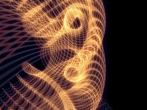 Energy of Grid Lines Stock Illustration