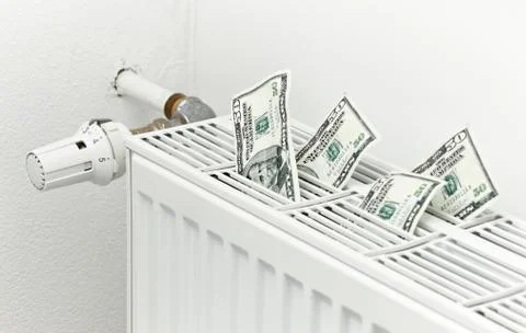 Energy heating costs Stock Photos