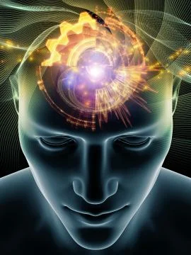 Energy of Human Mind Illustrazione stock