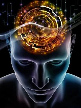 Energy of Human Mind Illustrazione stock