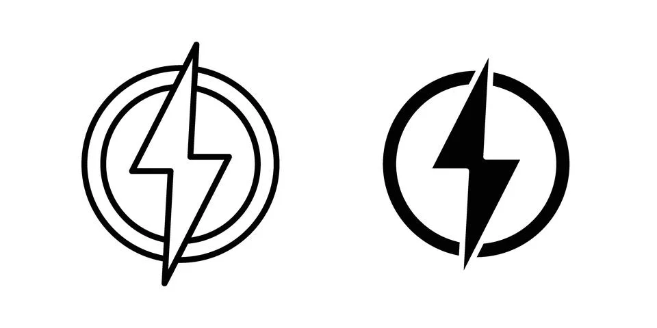 Energy icon Illustration set. Vector Eps10 for apps Stock Illustration
