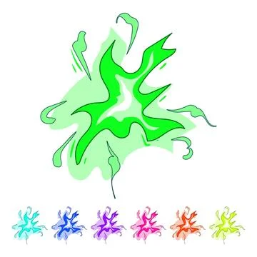 Energy impact vfx cartoon vector graphic Stock Illustration