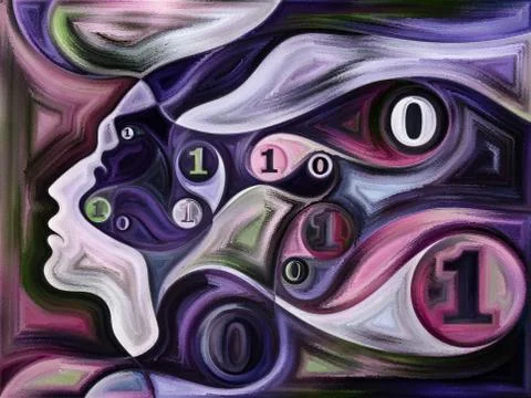 Energy of Inner Colors Stockillustratie