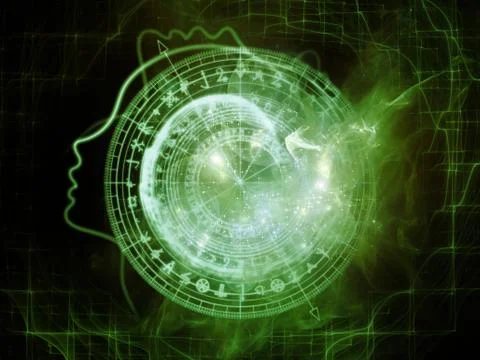 Energy of Inner Geometry Stock Illustration