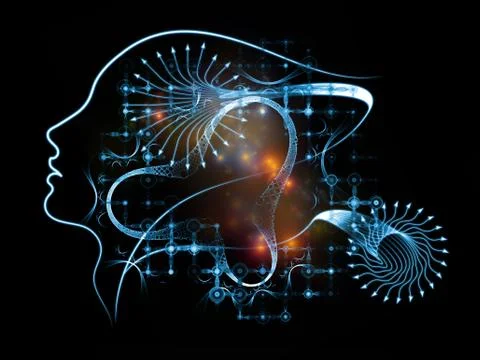 Energy of Inner Logic Stock Illustration