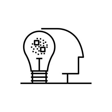 Energy, innovation, machine, mind, vision icon. Element of future technological Stock Illustration