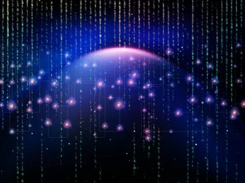 Energy of Integers 스톡 일러스트