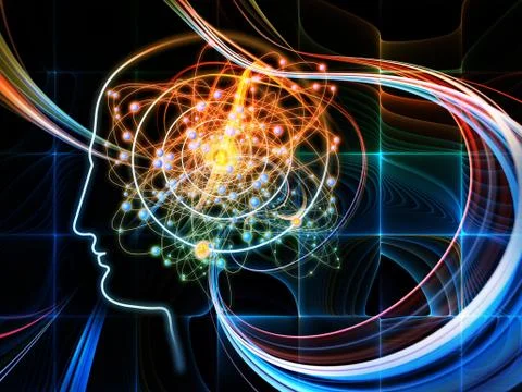 Energy of Intelligence Stock Illustration