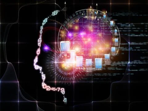 Energy of Intelligence Stock Illustration