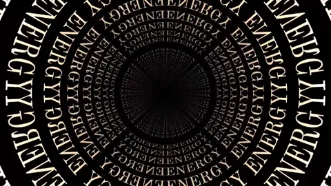 ENERGY Keyword Animation, 3D Pattern, Background Loop. Universe concept. Stock Footage 252080690