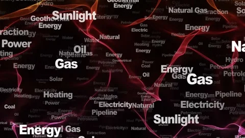 ENERGY Keywords Animation, Background, Loop 스톡 동영상 299685697