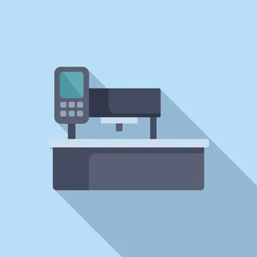 Energy label cnc machine icon flat vector. Flash computer numerical Stock Illustration
