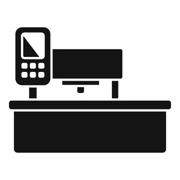 Energy label cnc machine icon simple vector. Flash computer numerical Illustrazione stock