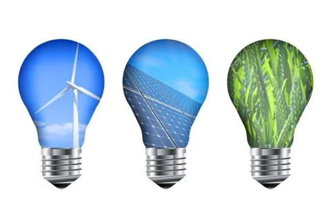 Energy light bulbs Stock Illustration