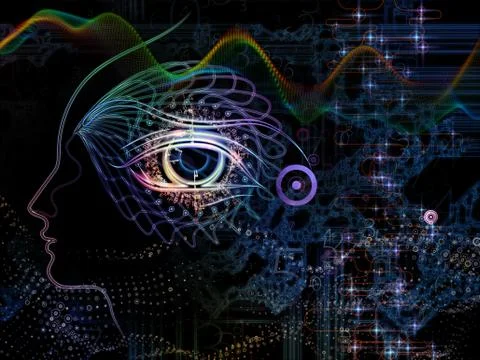 Energy of Machine Consciousness Illustrazione stock