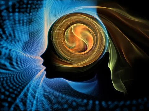 Energy of Machine Consciousness Stock Illustration