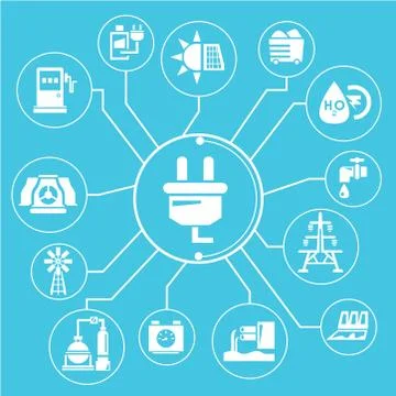 Energy management Stock Illustration