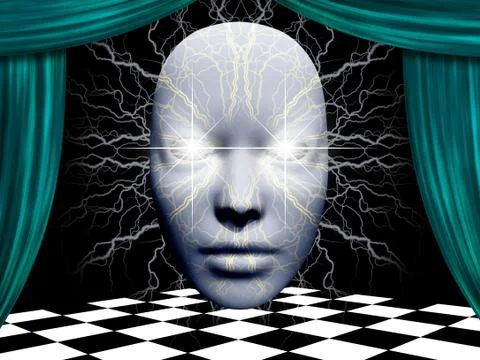 Energy mask Stock Illustration