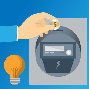 Energy meter Stock Illustration