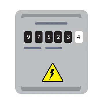 Energy meter Stock Illustration