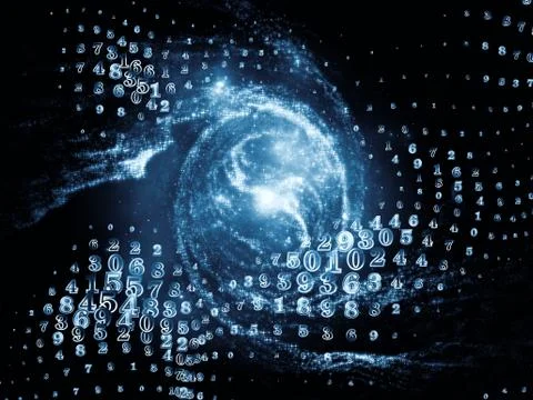 Energy of Numbers Stock Illustration
