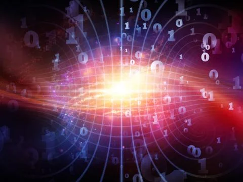 Energy of Numbers Illustrazione stock