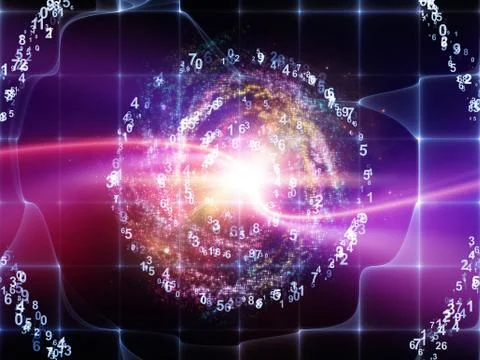 Energy of Numbers Illustrazione stock