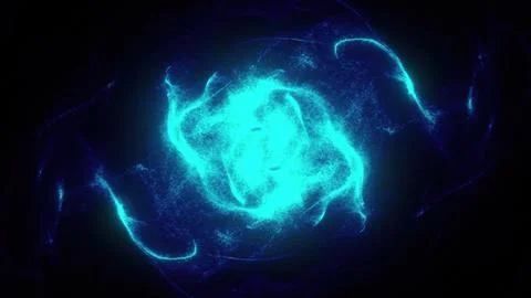 Energy particle sphere Illustrazione stock