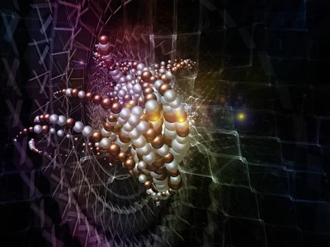 Energy of Particles Stock Illustration