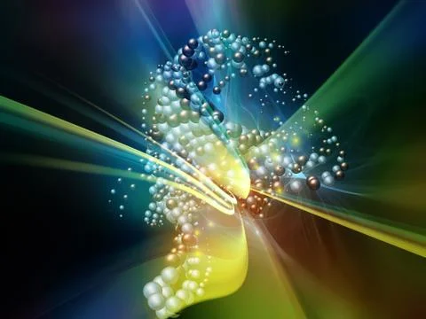 Energy of Particles Stock Illustration