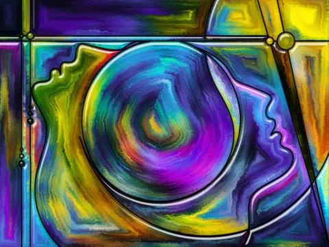 Energy of Perception 库存插图