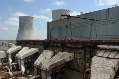 Energy producing station Foto stock