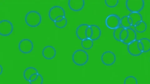 Energy rings motion graphics with green screen background Stock Footage 157594545