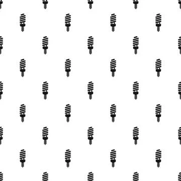 Energy save bulb pattern seamless Stock Illustration