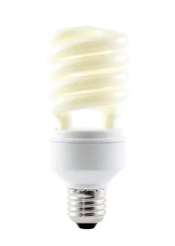 Energy saving bulb with clipping path Stock-Fotos
