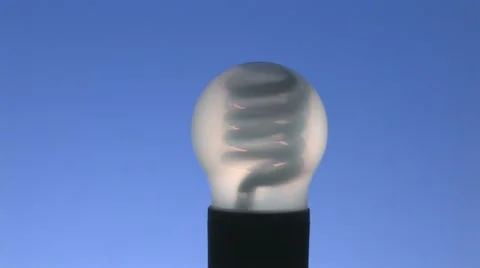 Energy-saving bulb dolly shot 2 Stock Footage 11609625