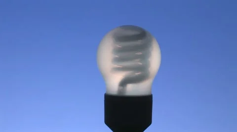 Energy-saving bulb dolly shot 3 Stock Footage 11609847