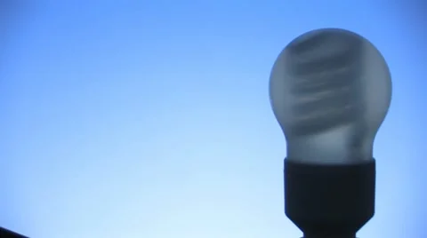Energy-saving bulb, focus pull Stock Footage 11609331