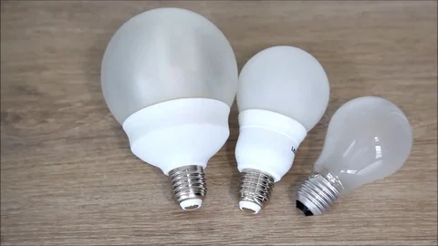 Energy saving bulb Stock Footage 77097460
