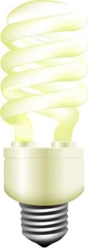 Energy-saving bulb. Stock Illustration