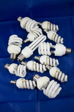 Energy saving bulbs Stock Photos