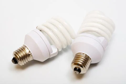 Energy saving bulbs Stock Photos