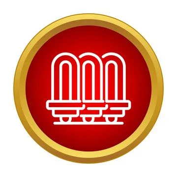 Energy saving compact fluorescent light bulbs icon Stock Illustration