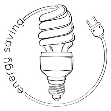 Energy saving concept Stock Illustration