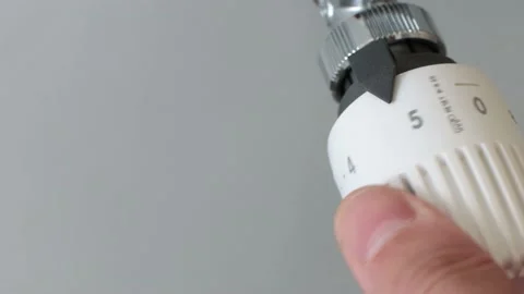 Energy saving due natural gas crisis. Thermostatic regolation Stock Footage 219416207
